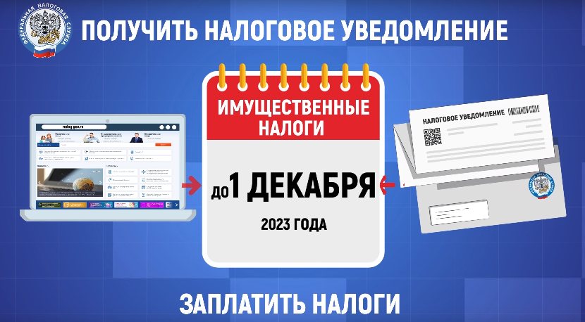 В срок не позднее 1 декабря 2023 гражданам необходимо уплатить имущественные налоги..